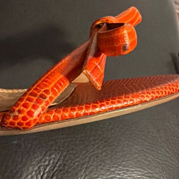 RALPH LAUREN PURPLE LABEL Orange Snake Print Leather Heels Size EU 40B US 10B - Picture 11 of 12